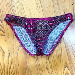 Patagonia Brown & Pink Pattern Swim Bottoms S